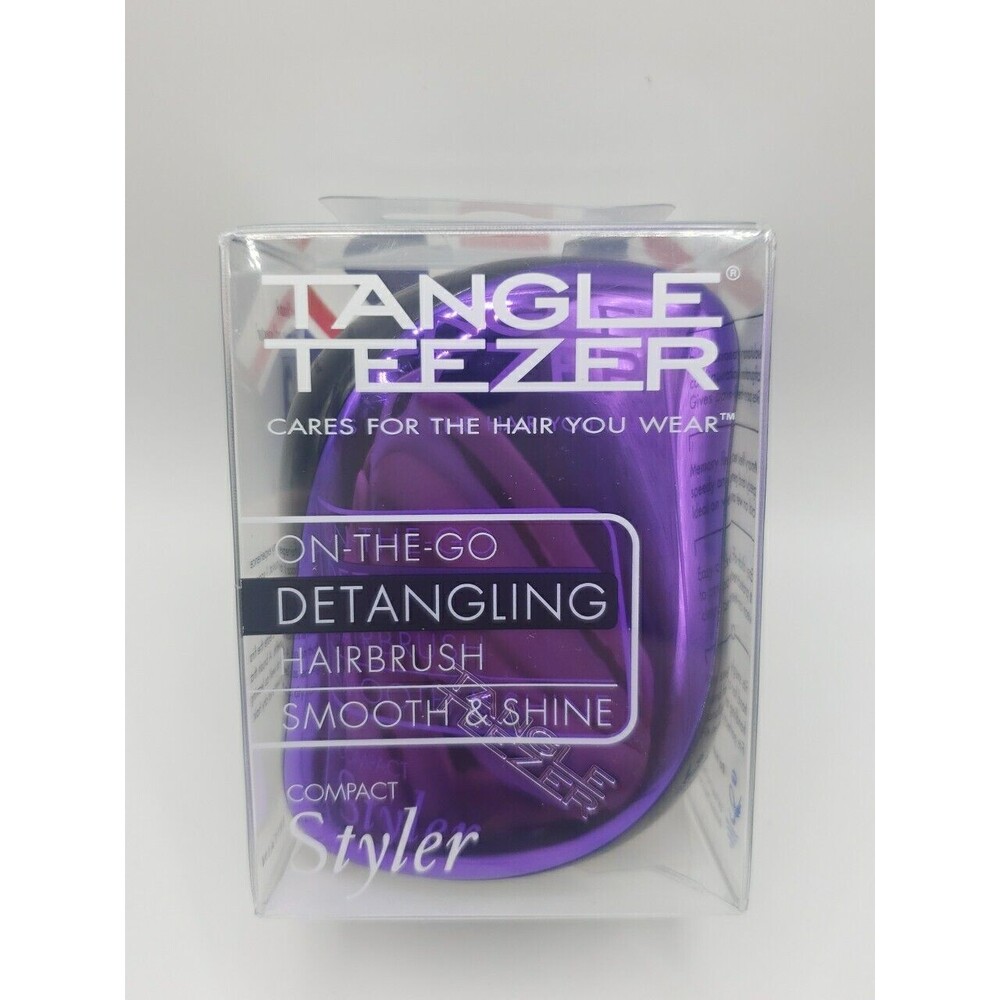 Tangle Teezer - On the Go Detangling Hairbrush - Compact Styler - Purple